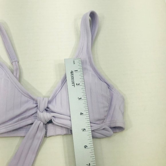 Xhilaration Womens Size XS Removable Pads Knot Front Bikini Swim Top Purple NWOT - Picture 10 of 11